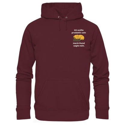 Ich wollte Produktiv sein Premium  Unisex Hoodie