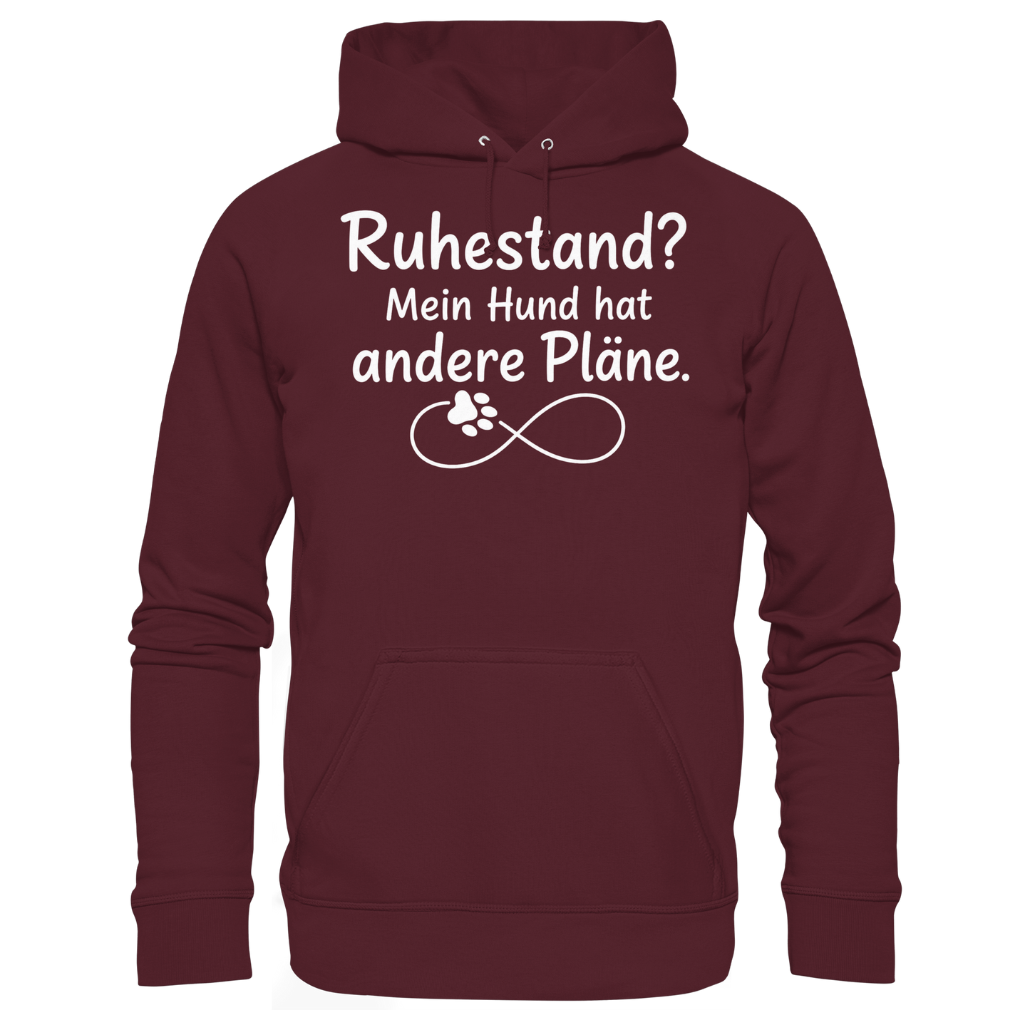 Ruhestand? Mein Hund hat andere Pläne. Unisex Hoodie