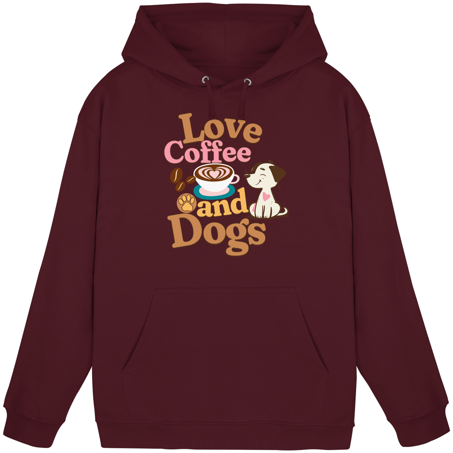 Premium Pfotenpoesie Hoodie Love Coffee