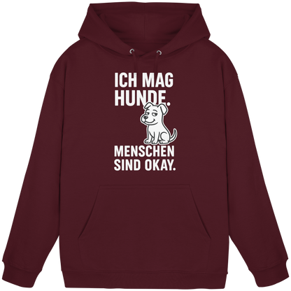 Ich mag Hunde. Menschen sind okay Premium Unisex Hoodie