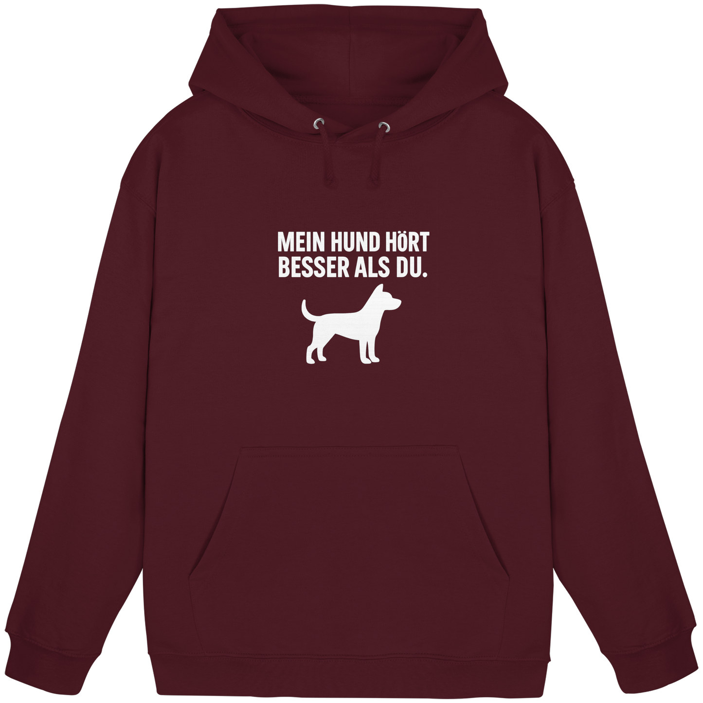Premium Pfotenpoesie  Hoodie Mein Hund Hört Besser als du