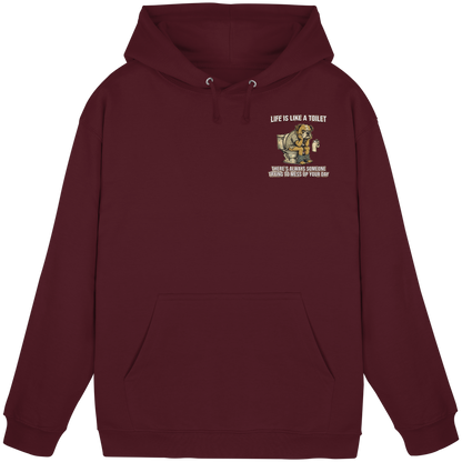 Life is Like a Toilet Premium Unisex Hoodie
