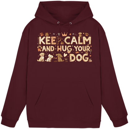 Keep Calm And Hug Your Dog Premium Hoodie