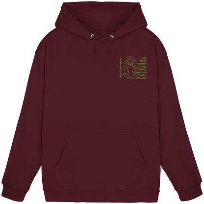 meditierender Hund Premium Unisex Hoodie