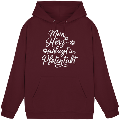 Mein Herz Schlägt im Pfotentakt Premium Unisex Hoodie