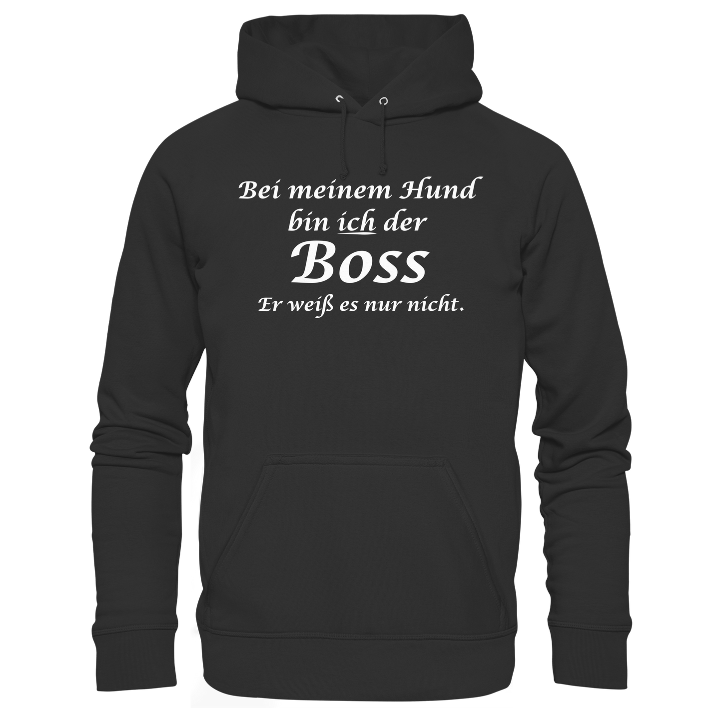 Premium Pfotenpoesie  Hoodie Ich bin der Boss