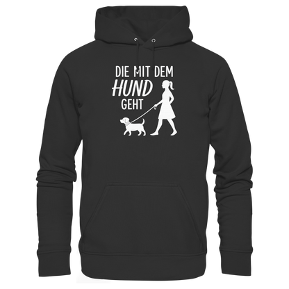 Die mit dem Hund Geht Premium Unisex Hoodie