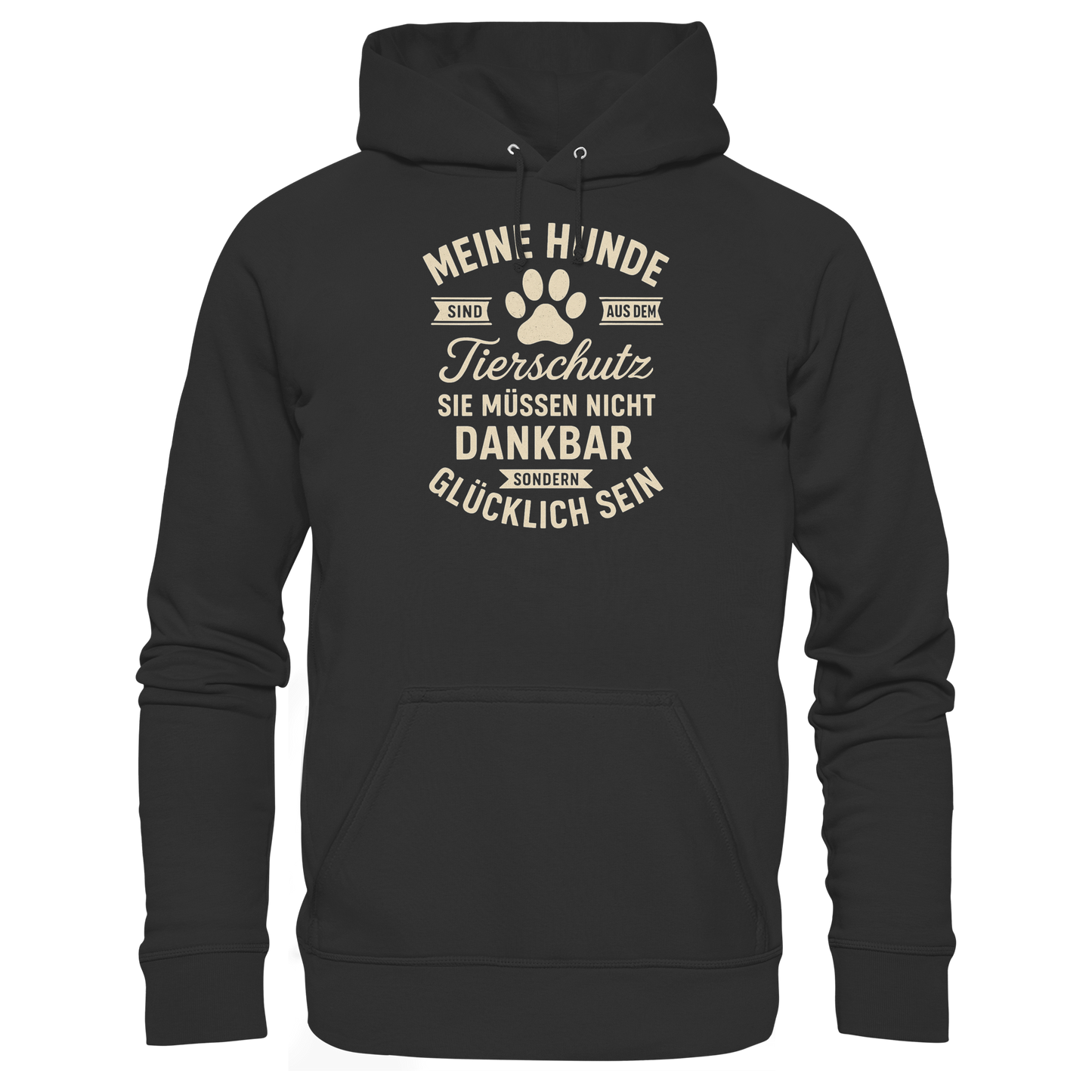 Premium Pfotenpoesie Tierschutz Hoodie