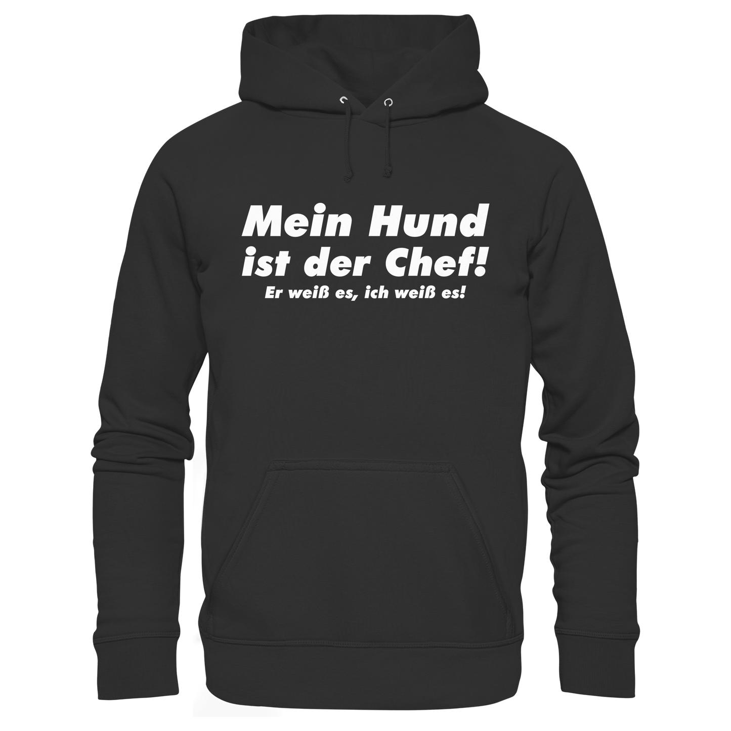 Premium Pfotenpoesie  Hoodie Mein Hund ist der Chef