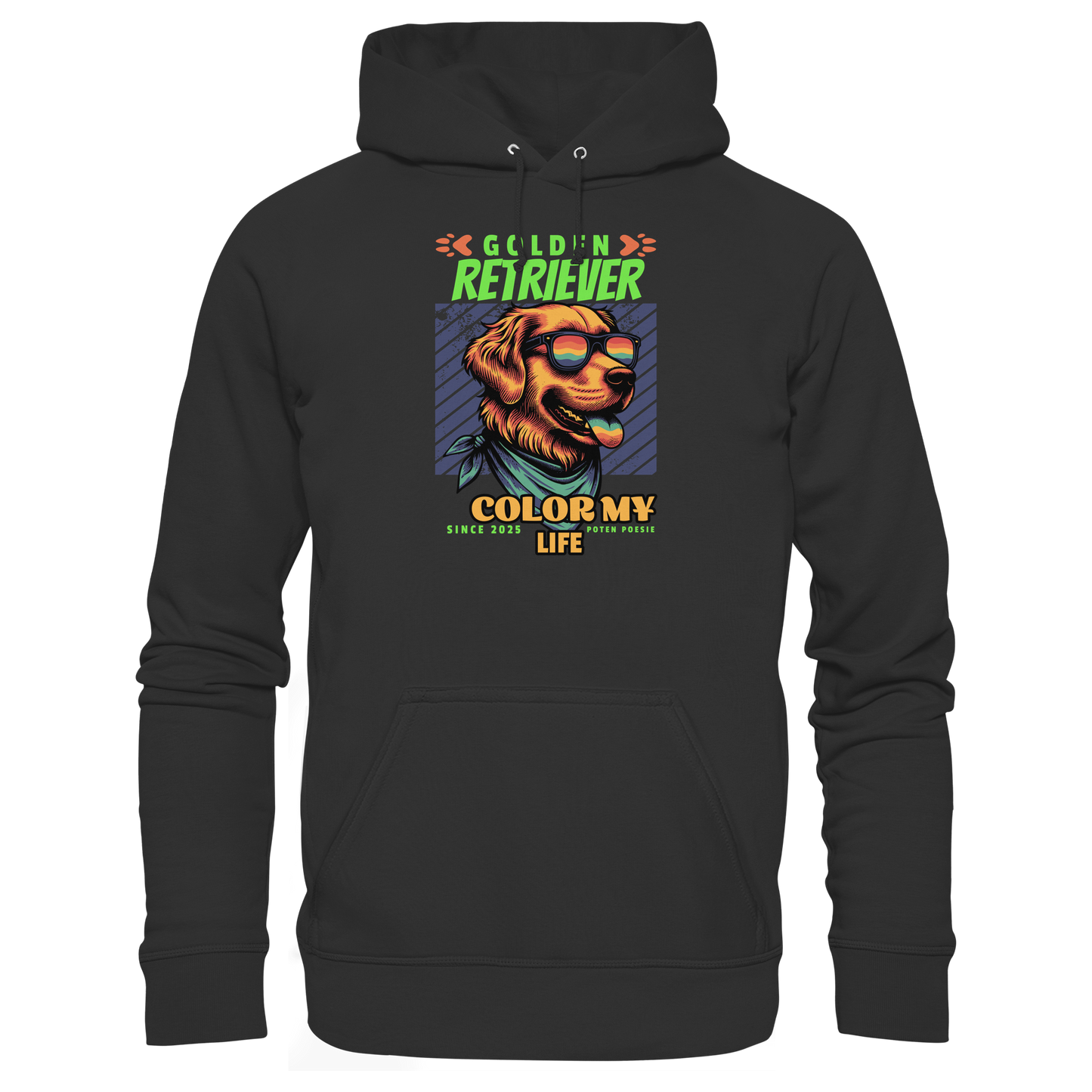 Premium Pfotenpoesie Hoodie Golden Retriever