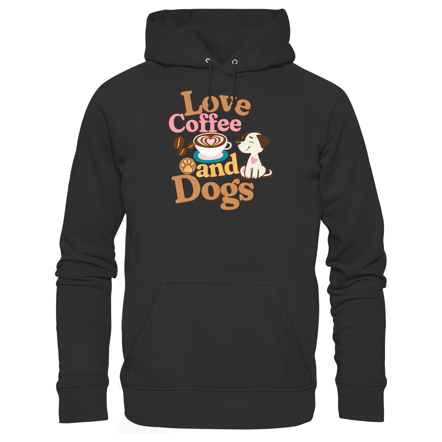 Premium Pfotenpoesie Hoodie Love Coffee