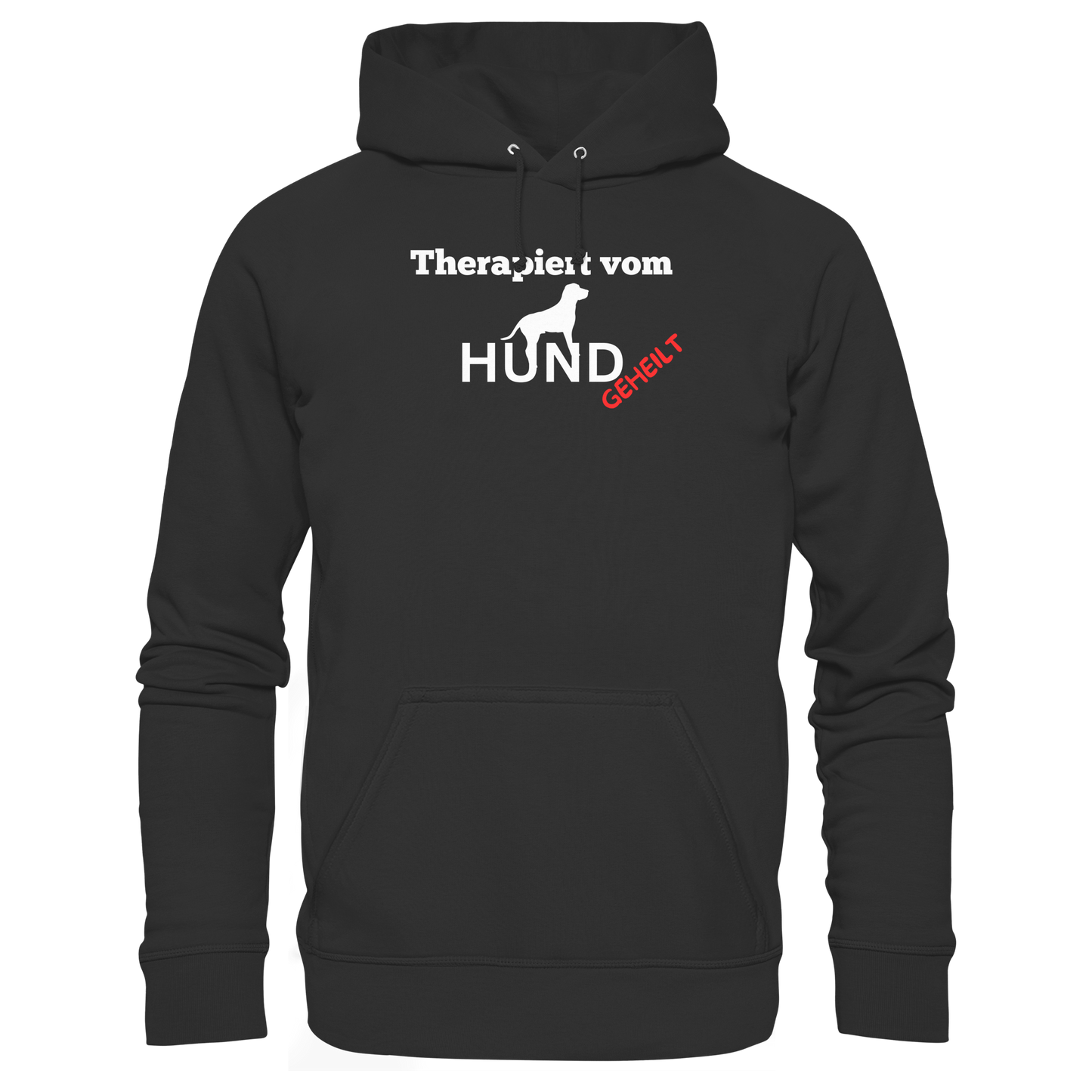 Premium Pfotenpoesie  Hoodie Therapiert von Hund
