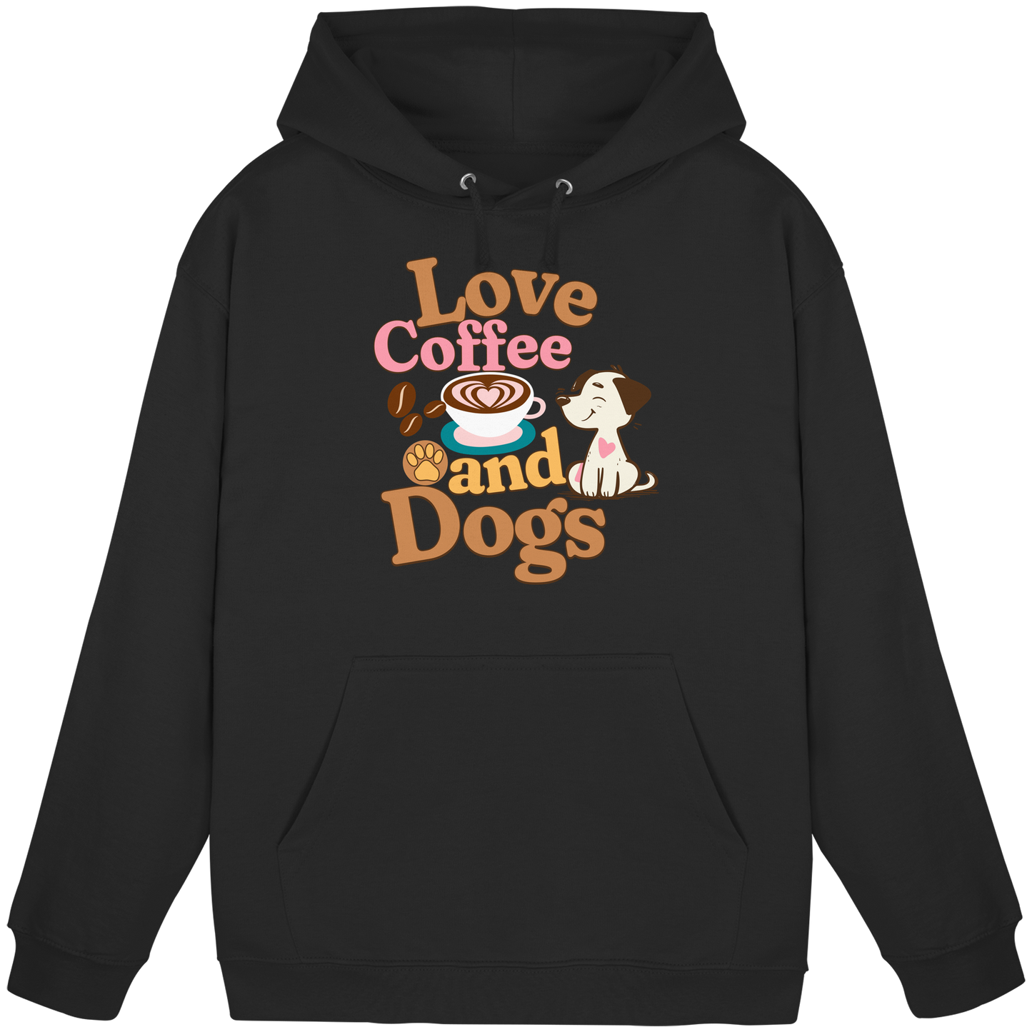 Premium Pfotenpoesie Hoodie Love Coffee
