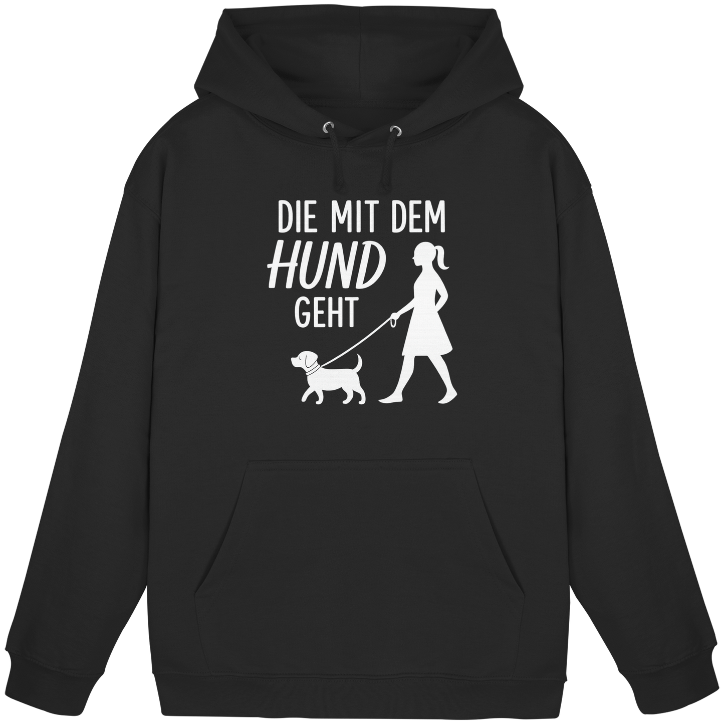Premium Pfotenpoesie  Hoodie Die mit dem Hund Geht