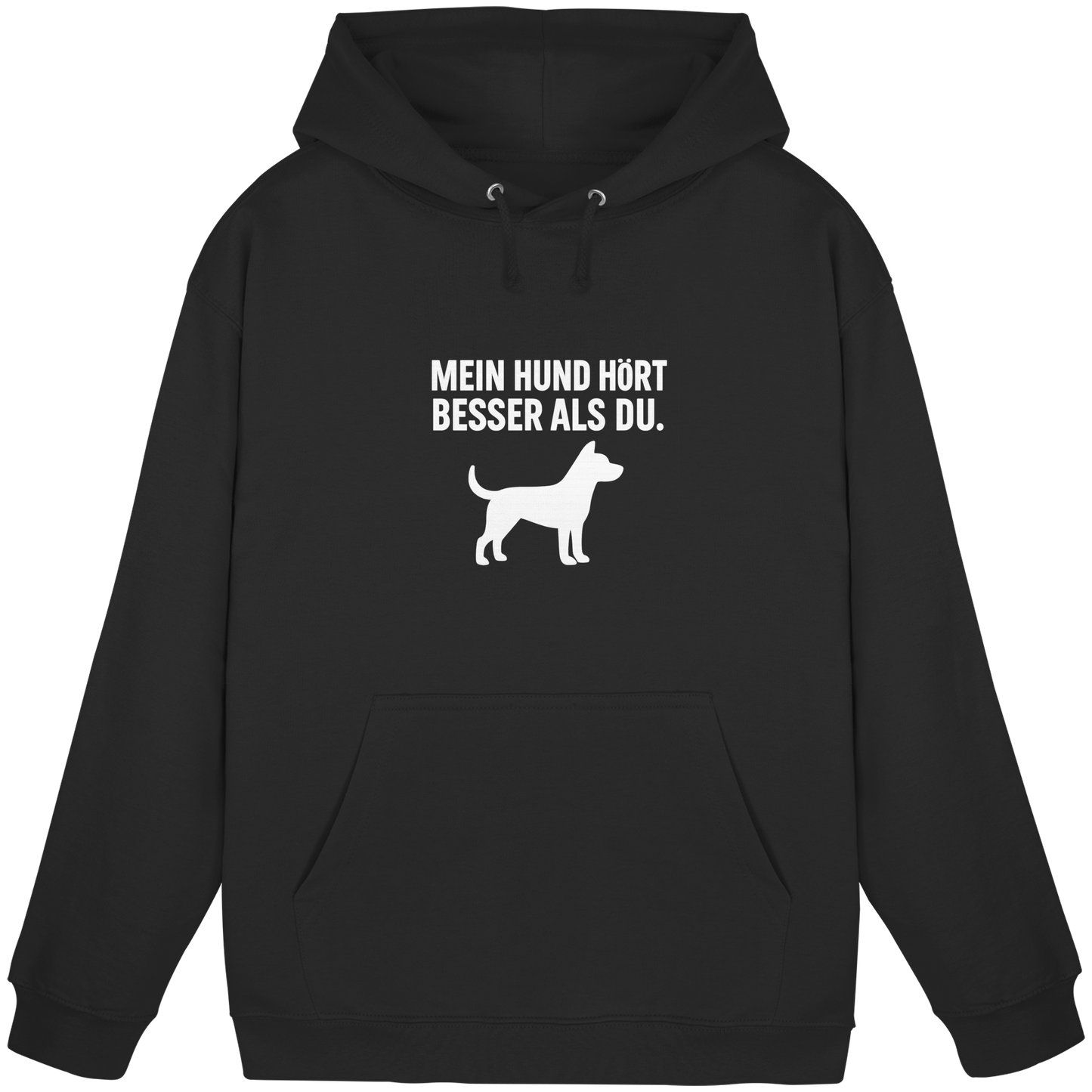 Premium Pfotenpoesie  Hoodie Mein Hund Hört Besser als du
