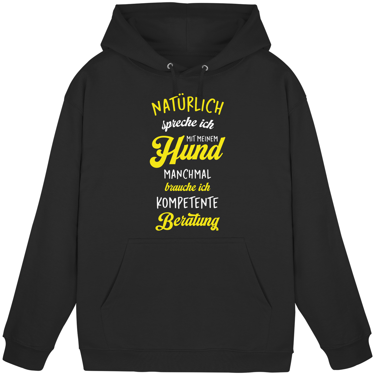 Premium Pfotenpoesie Hoodie Natürlich Spreche ich mit meinem Hund