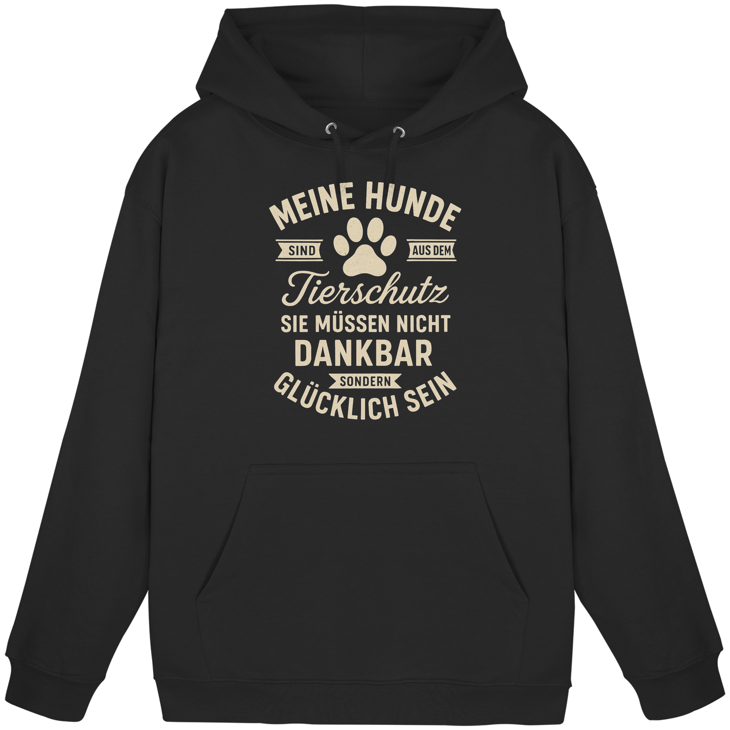 Premium Pfotenpoesie Tierschutz Hoodie