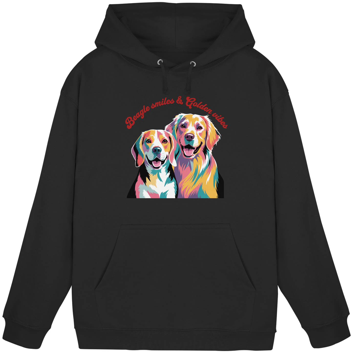 Premium Pfotenpoesie Hoodie Beagle smiles & Golden vibes