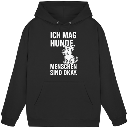 Ich mag Hunde. Menschen sind okay Premium Unisex Hoodie