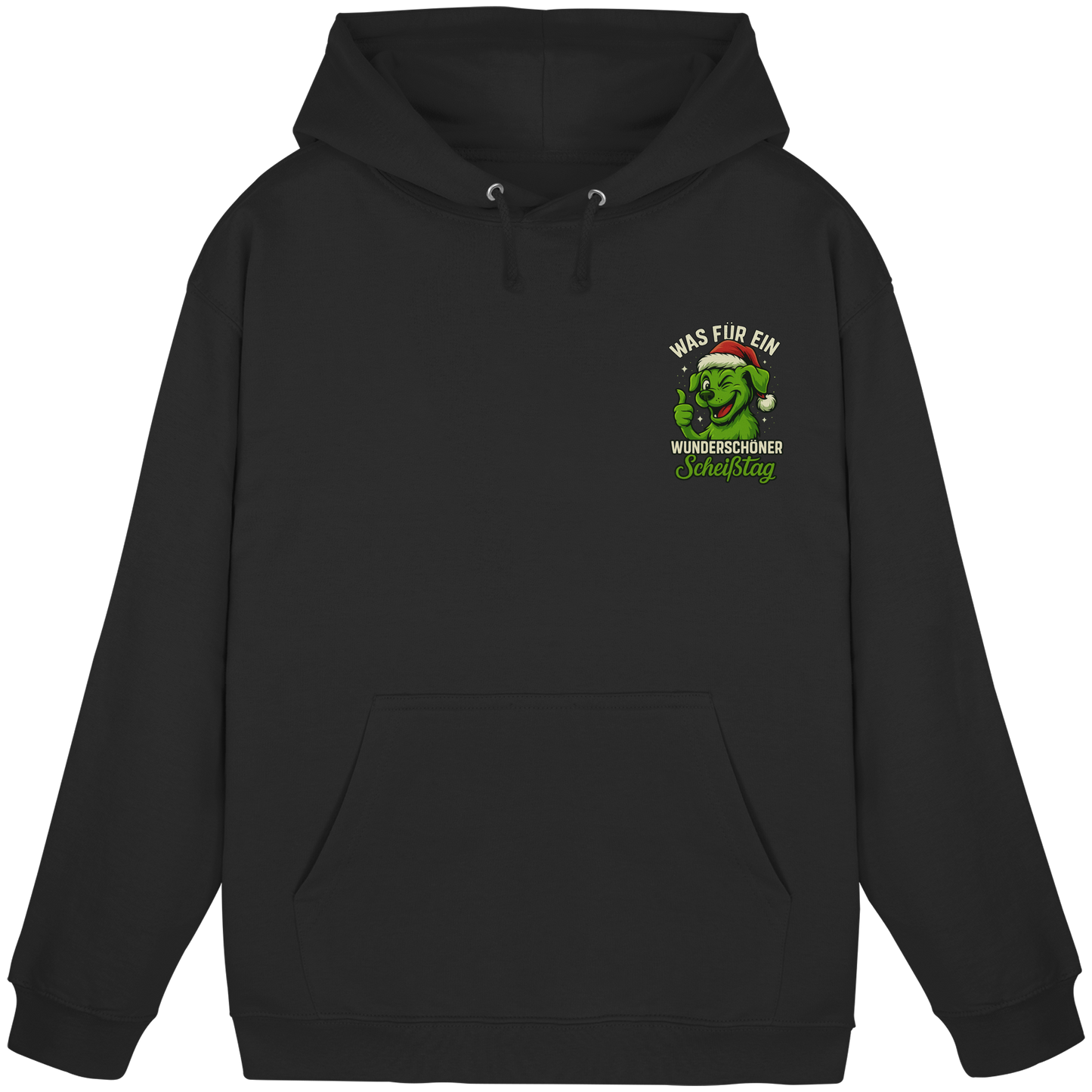 Premium Pfotenpoesie Unisex Hoodie Was für ein wunderschöner Scheißtag