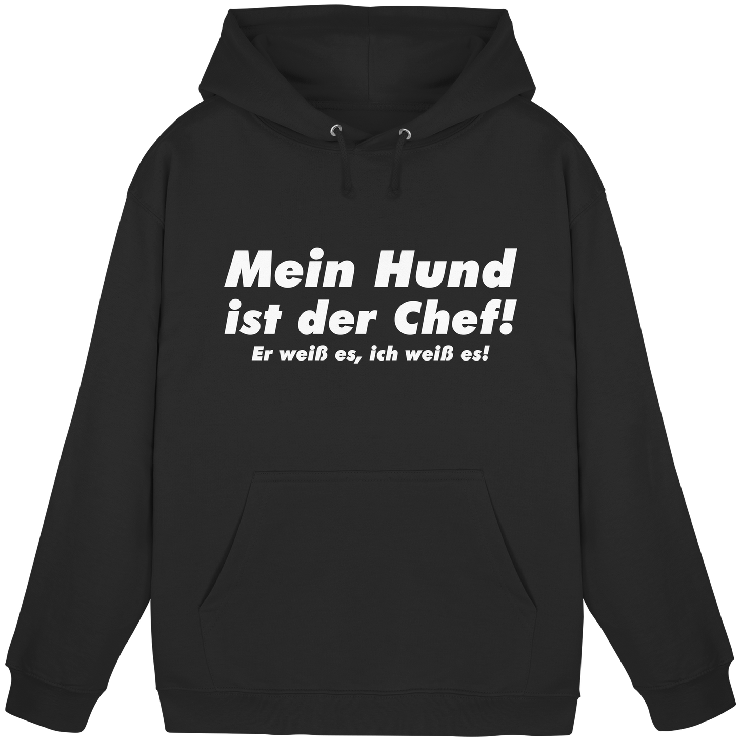 Premium Pfotenpoesie  Hoodie Mein Hund ist der Chef