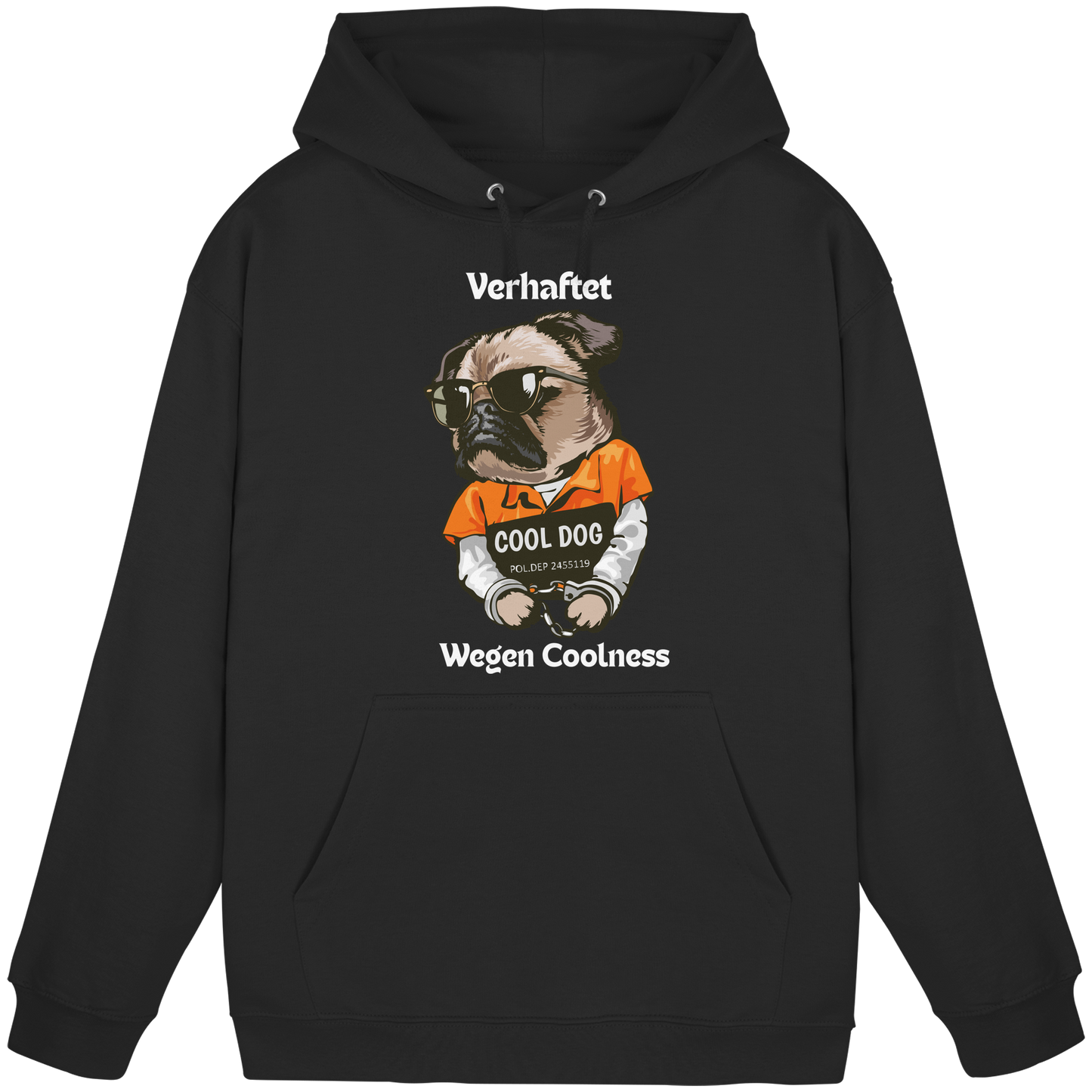 Premium Pfotenpoesie Hoodie Verhaftet