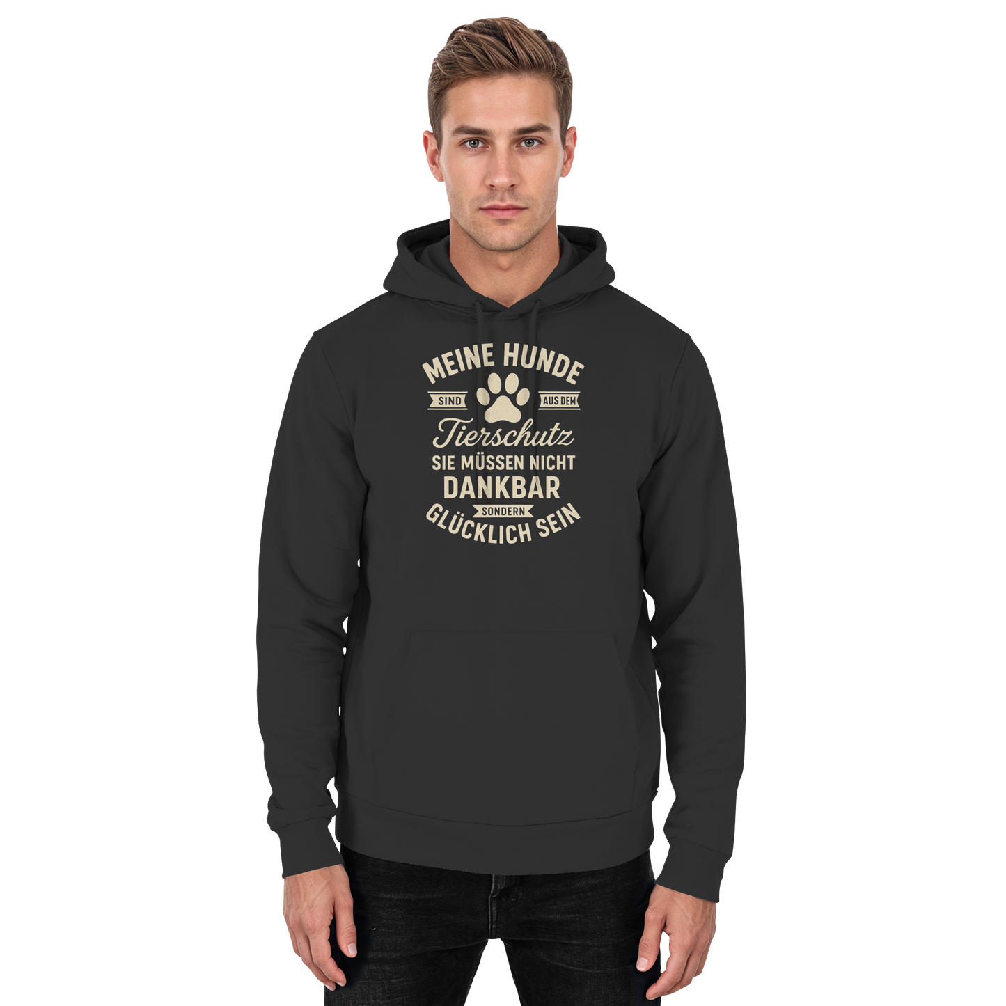 Premium Pfotenpoesie Tierschutz Hoodie