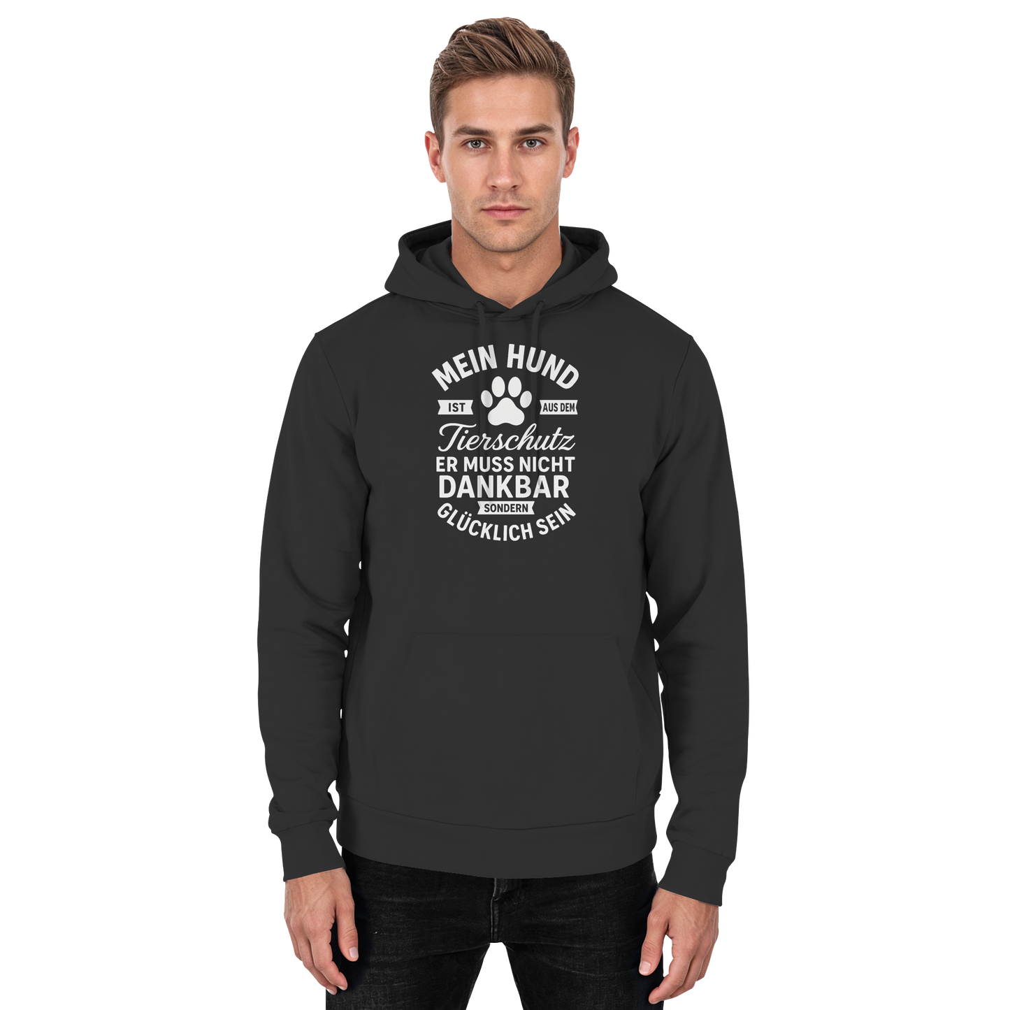 Premium Pfotenpoesie Unisex Hoodie Tierschtz