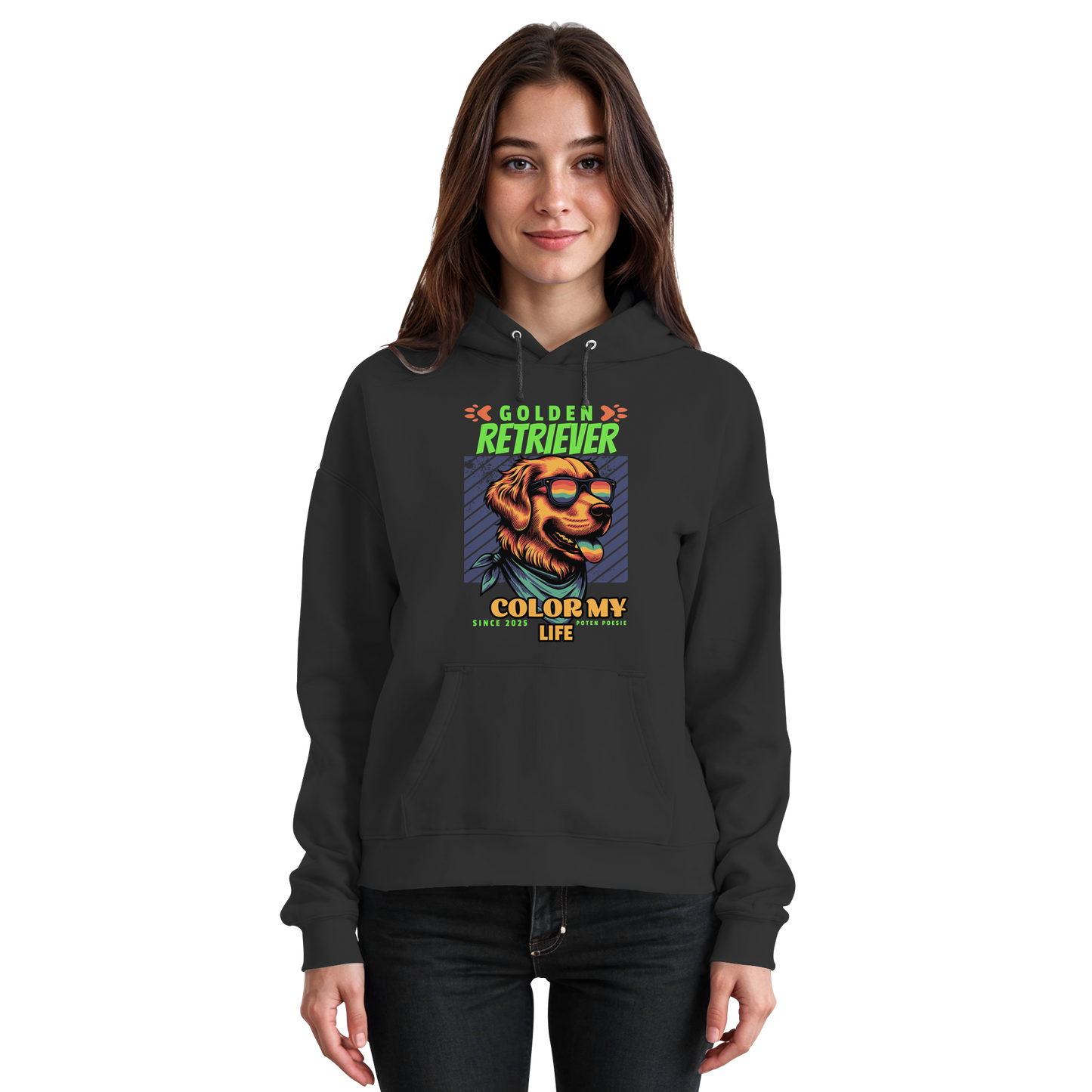 Premium Pfotenpoesie Hoodie Golden Retriever