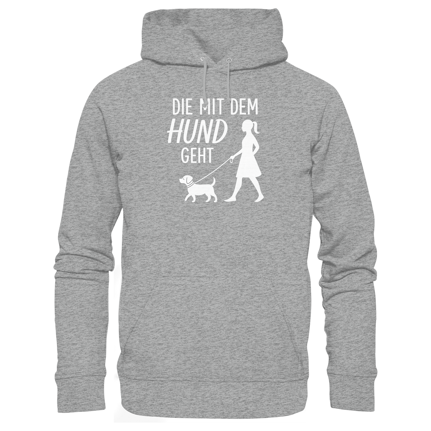 Premium Pfotenpoesie  Hoodie Die mit dem Hund Geht