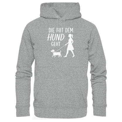 Die mit dem Hund Geht Premium Unisex Hoodie