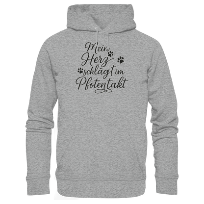 Mein Herz Schlägt im Pfotentakt Premium Unisex Hoodie