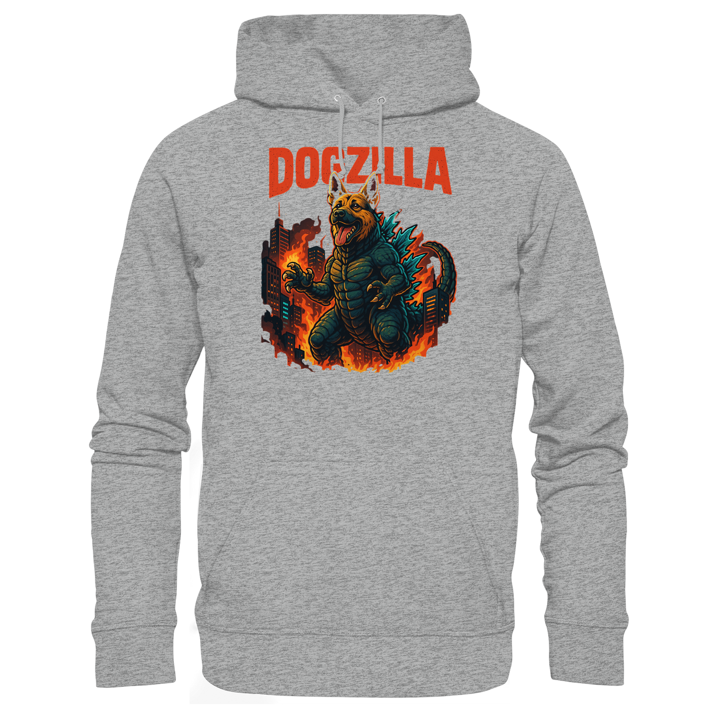 Premium Pfotenpoesie Hoodie Dogzilla