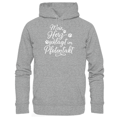 Mein Herz Schlägt im Pfotentakt Premium Unisex Hoodie