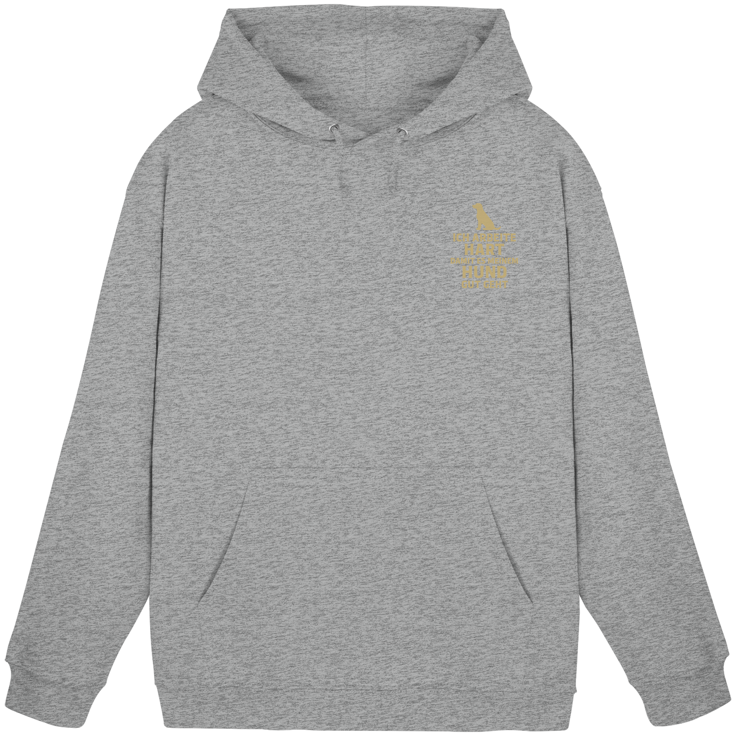 Premium Pfotenpoesie  Unisex Hoodie Ich Arbeite Hart