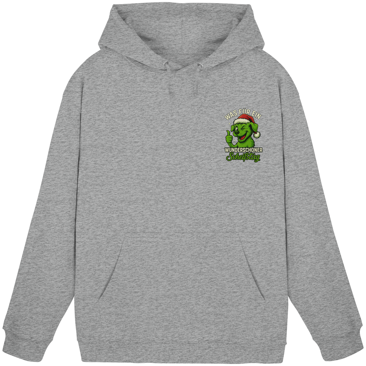 Premium Pfotenpoesie Unisex Hoodie Was für ein wunderschöner Scheißtag