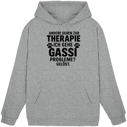 Andere gehen zur Therapie, ich gehe Gassi Probleme gelöst Premium Unisex Hoodie