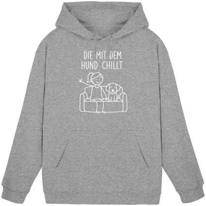Die Mit Dem Hund Chillt Premium Unisex Hoodie