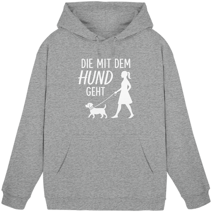 Die mit dem Hund Geht Premium Unisex Hoodie