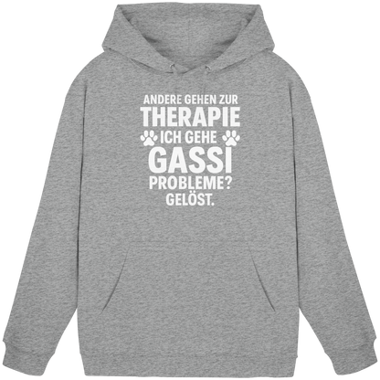 Andere gehen zur Therapie, ich gehe Gassi Probleme gelöst Premium Unisex Hoodie