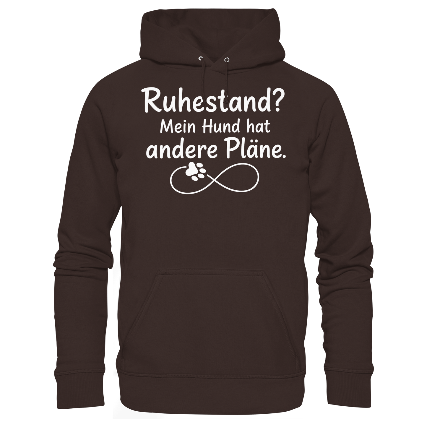 Ruhestand? Mein Hund hat andere Pläne. Unisex Hoodie