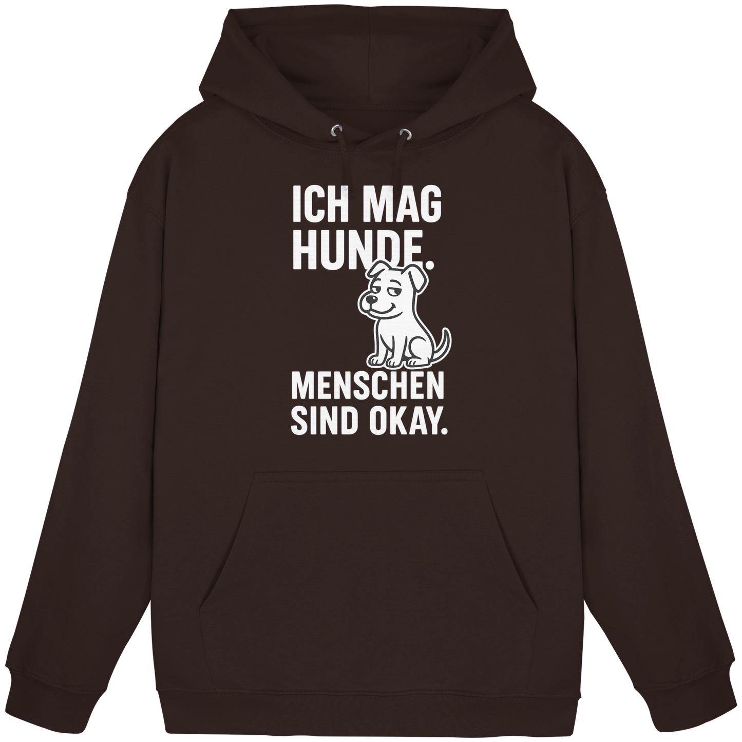 Premium Pfotenpoesie  Unisex Hoodie Ich mag Hunde. Menschen sind okay