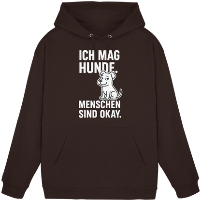 Ich mag Hunde. Menschen sind okay Premium Unisex Hoodie