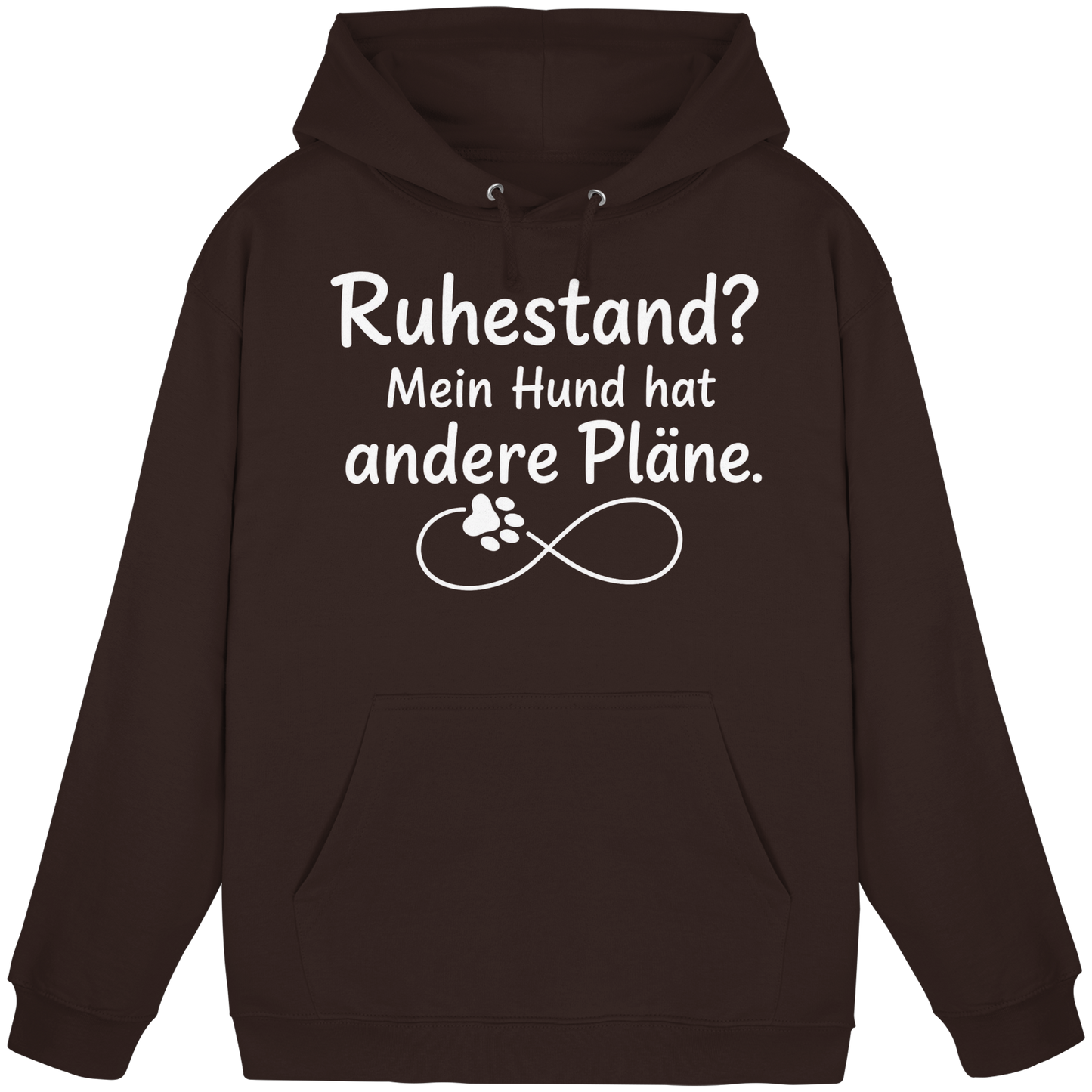 Ruhestand? Mein Hund hat andere Pläne. Unisex Hoodie