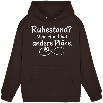 Ruhestand? Mein Hund hat andere Pläne. Unisex Hoodie