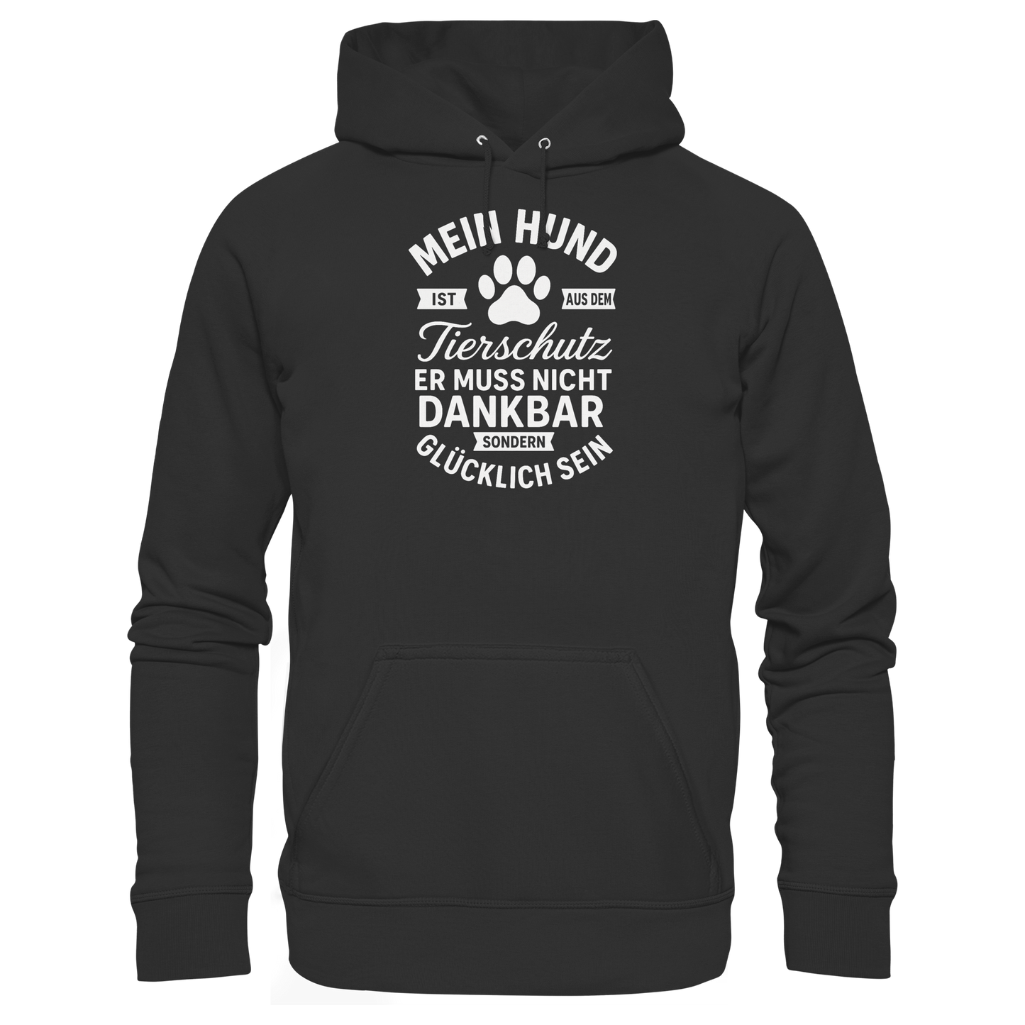 Premium Pfotenpoesie Unisex Hoodie Tierschtz