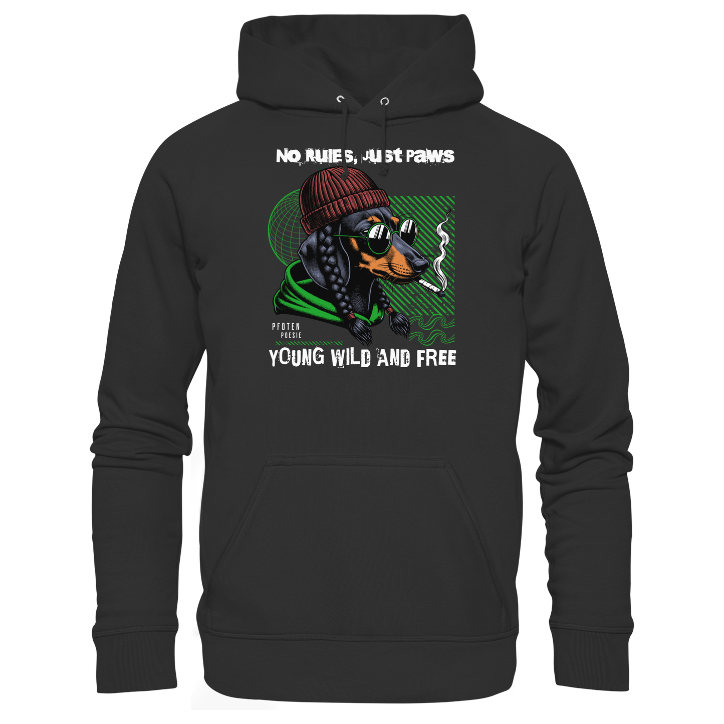 Premium Pfotenpoesie Hoodie Dachshund