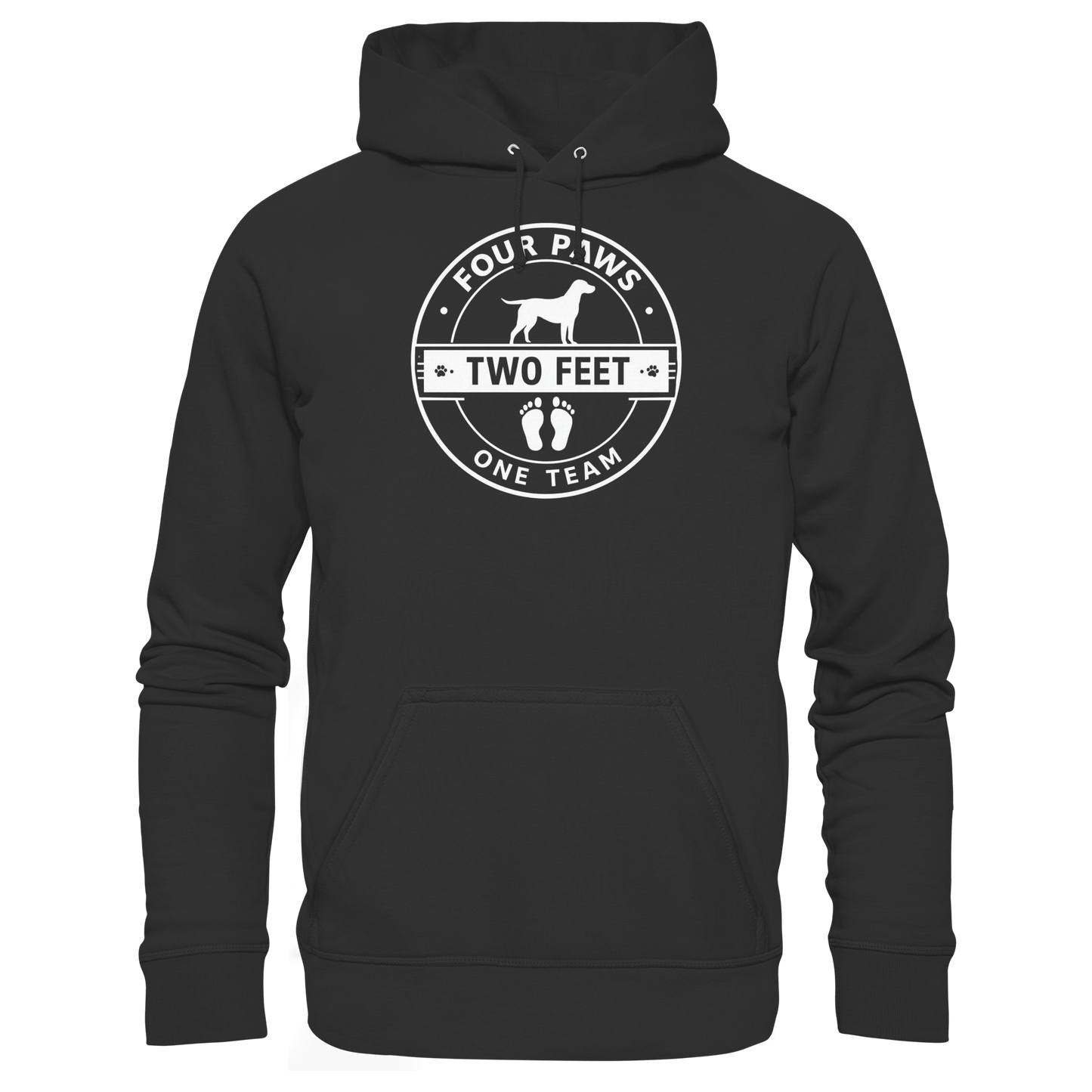 Premium Pfotenpoesie Hoodie Four Paws Two Feet