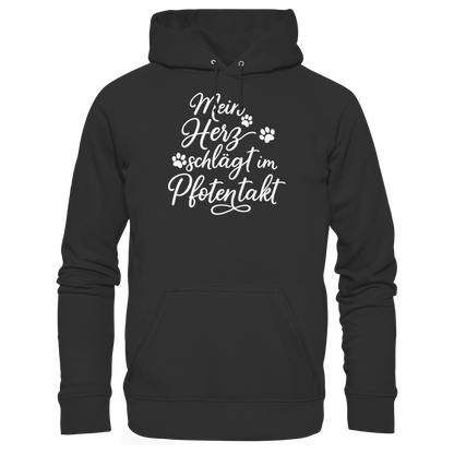 Mein Herz Schlägt im Pfotentakt Premium Unisex Hoodie