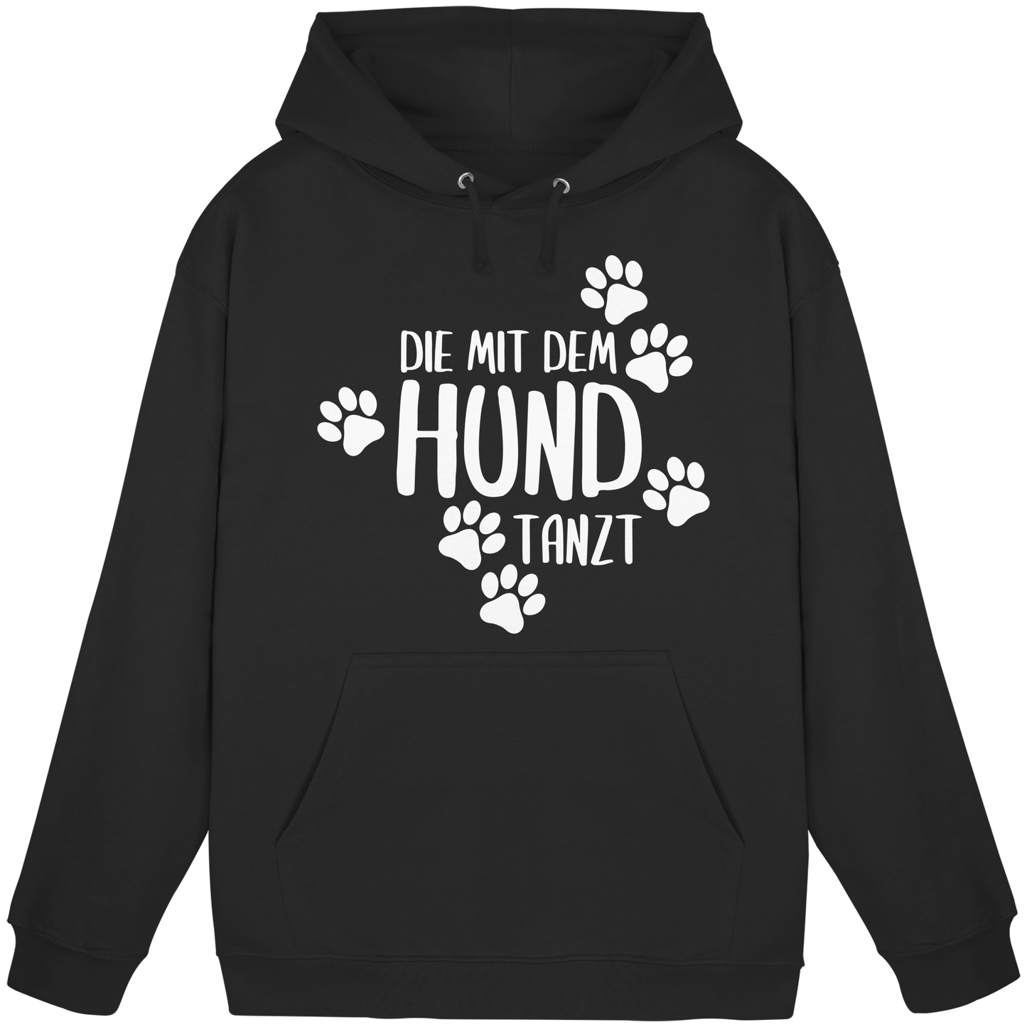 Premium Pfotenpoesie Hoodie Die mit dem Hund Tanzt